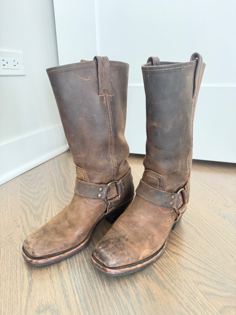 Frye Vintage Harness Boots Size 6
